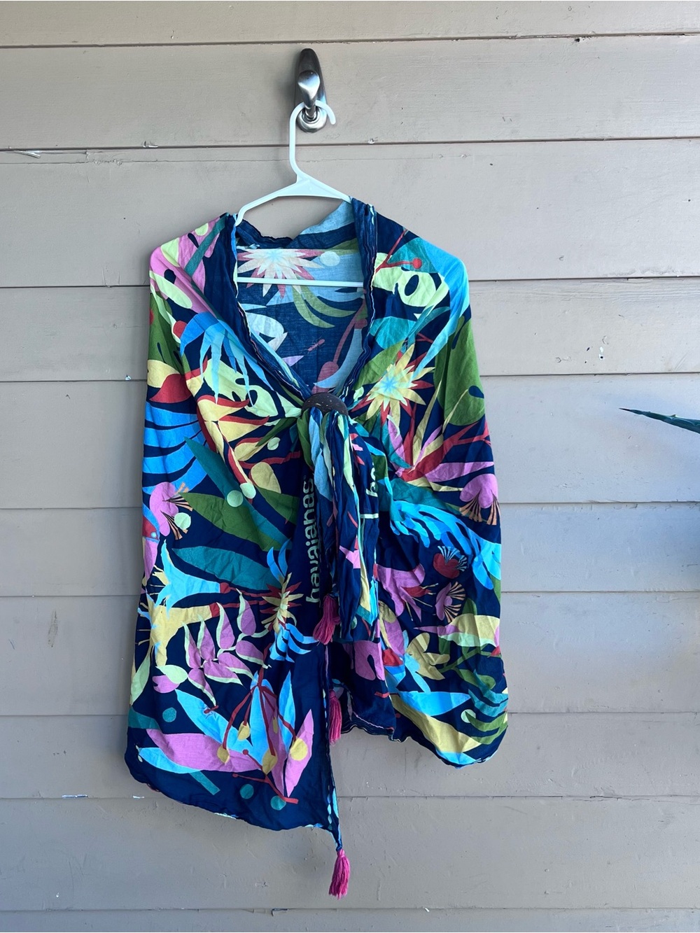 Havaianas Tropical Floral Tie Front Swim Cover Up